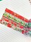 Christmas Greenery Floral Red Green Pine Cones Snow Flowers Washi Tape Set December 2025 - W146